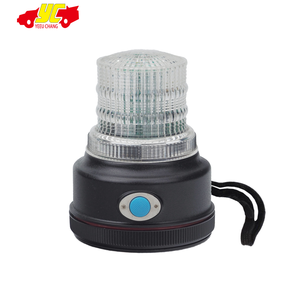 Diamond cut lens with 21 LED Rotating battery warning light